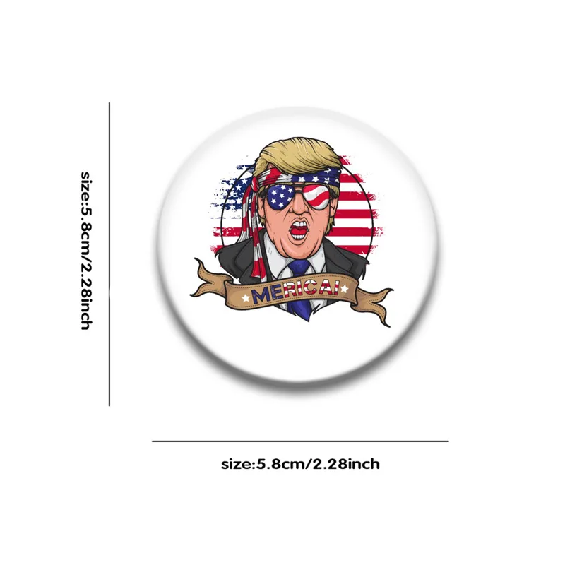 Пуговицы Amazon Трампа-Сохраняйте Америку великолепным Трампом 2024 президентскую избирательную кампанию-значок кнопки выборов Дональда