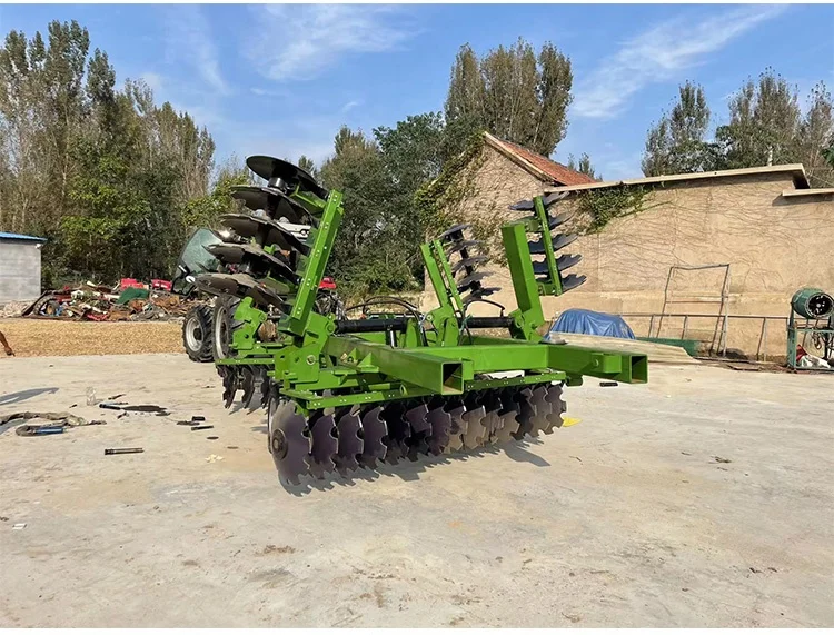 Farm Machinery Agriculture Hydraulic Disc Harrow 32 Blades Mini Offset Heavy Duty Disk Rotary Tractor Power Harrow for Sale