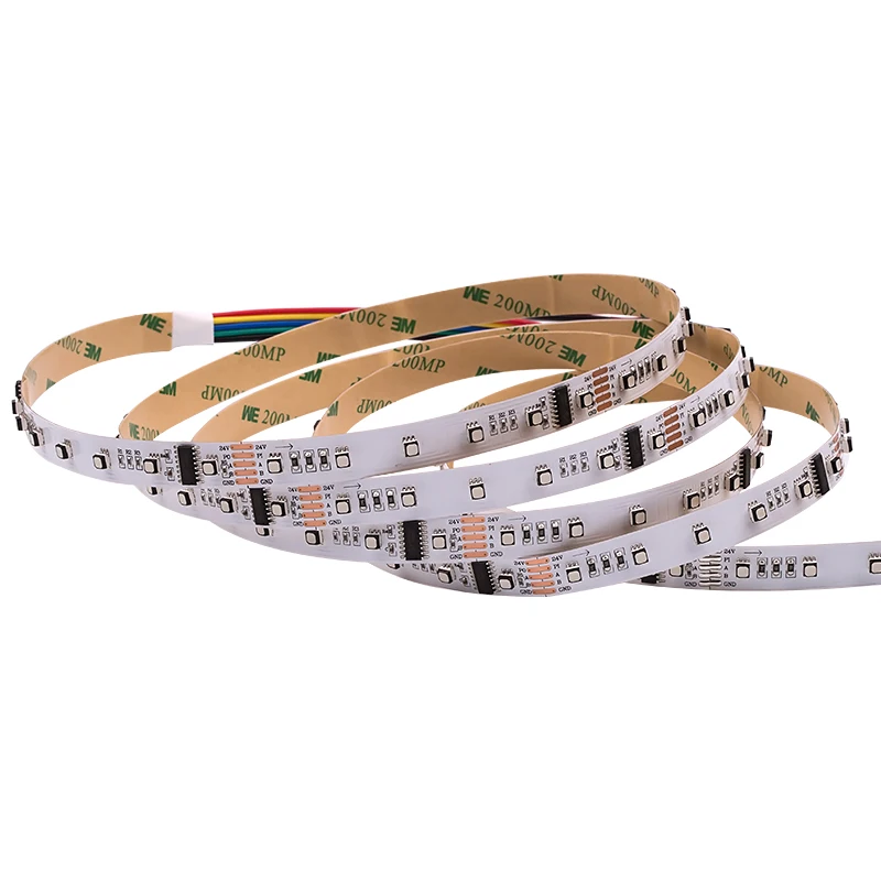 Wholesale DMX512 digital addressable ucs512 UCS512C3 strips lighting pixel LED Tape 3535RGB 12MM dmx 512 light led strip