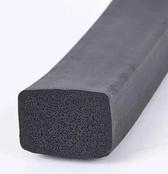 Custom wear-resistant anti-collision  square EPDM foam sealing strip