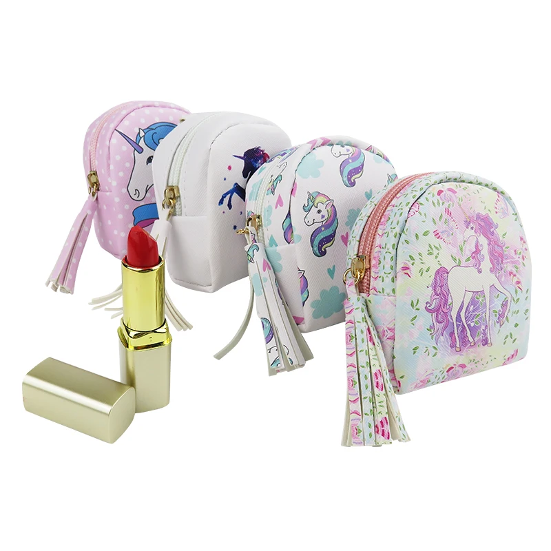 Lovely Cartoon Animal Pattern Backpack Shape Keep Cash Organizer Mini Coin Bag