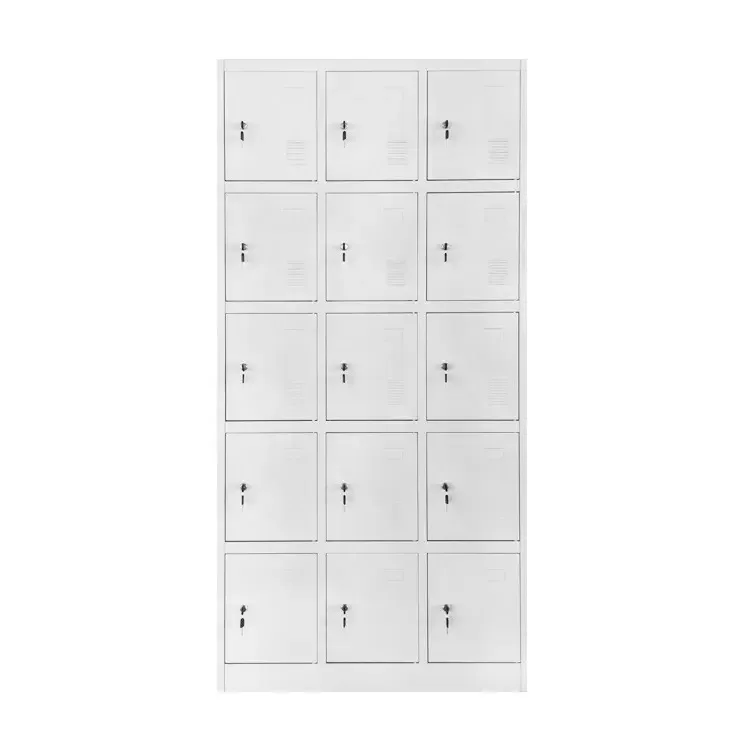 Luoyang стальной шкафчик для бассейна с замками ключей 5 ярусов 15 дверей металлическая школьная мебель шкафчики хранения в спортзале