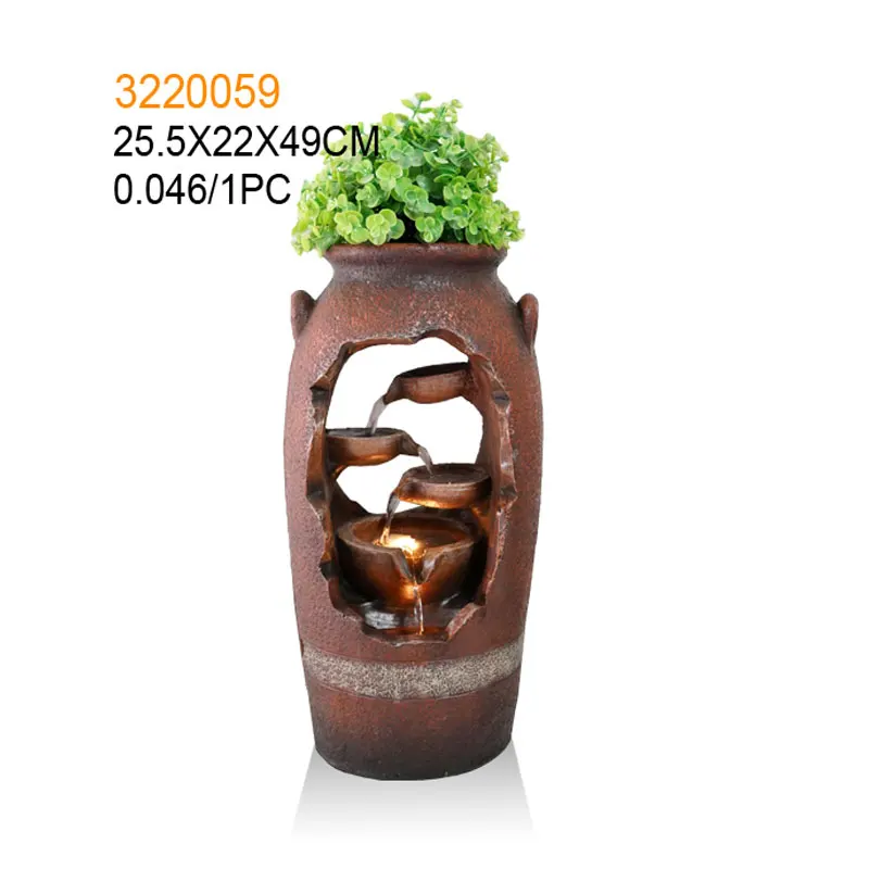 2019 New design resin outdoor water features fountain for wholesale