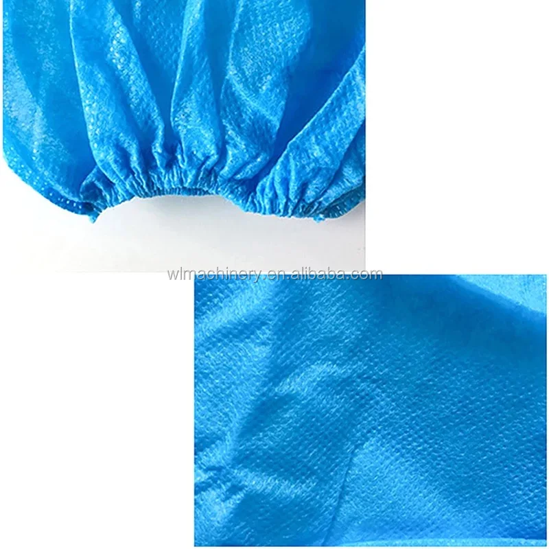 Nonwoven Spunbond Polypropylene disposable  Sleeve Covers making machine with Eight ultrasonic device