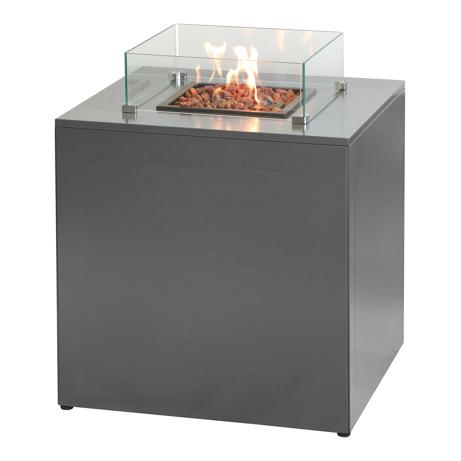 Газовая яма сжиженного углеводородного газа с настоящим пламенем для наружного использования Cube 600