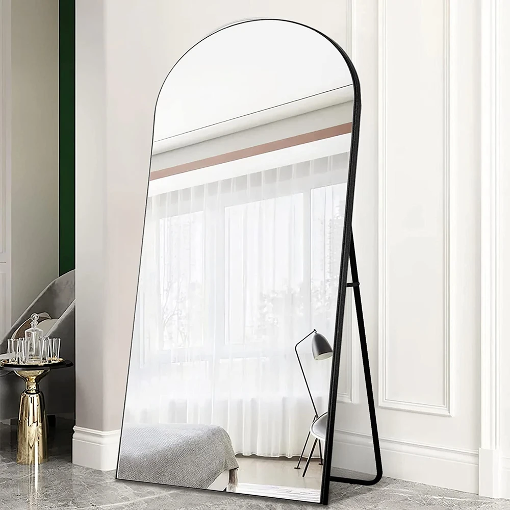 Wholesale arch metal frame full length floor free stand mirror wall mirror Home decor