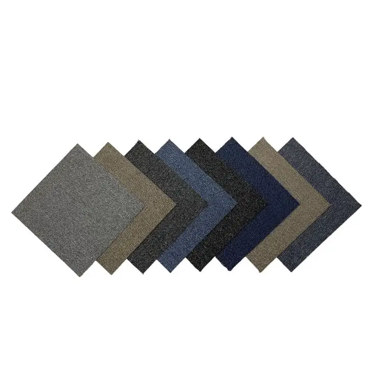 Factory-outlet High Quality commercial office carpet Polypropylene 50x50 Carpet Tiles