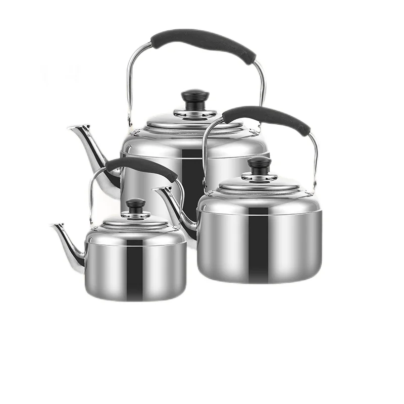 Factory Wholesale Stainless Steel Hotel Kettle Large-capacity Kettle Thickened Piano Sound Gift Sounding Kettle