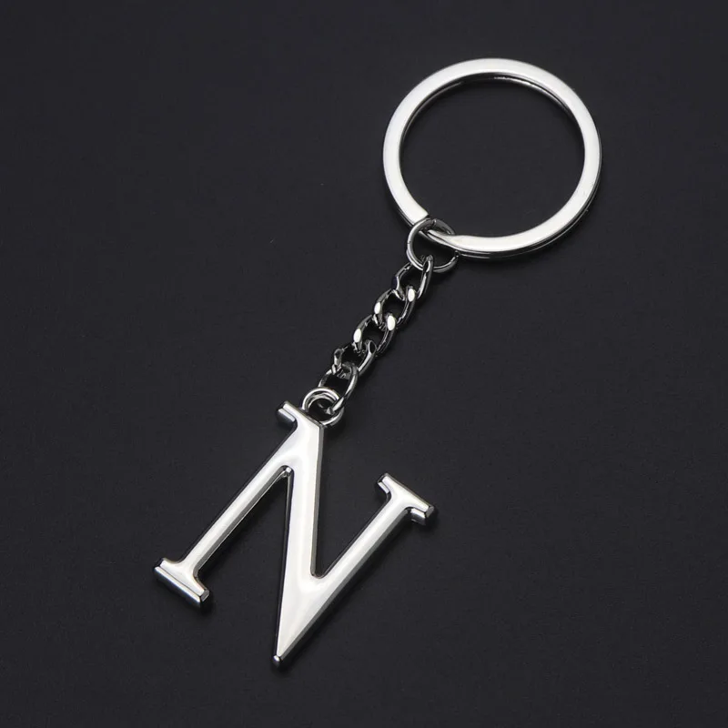 Alpha A-Z Hand Keychain for Women Purse Charms for Handbags Unique Toys Alphabet Initial Letter Pendant with Key Ring