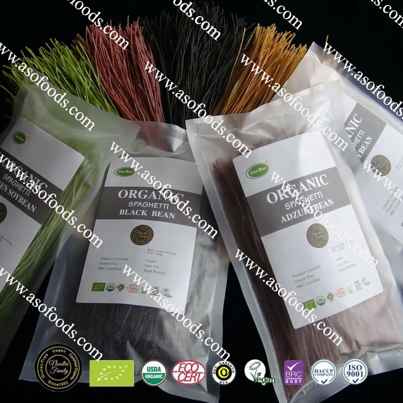 organic private label dry mung beans italian pasta spaghetti linguine products Chinese gluten free vegan food instant noodles