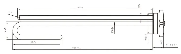 SD-549 Low price DC heating pipe for water heater