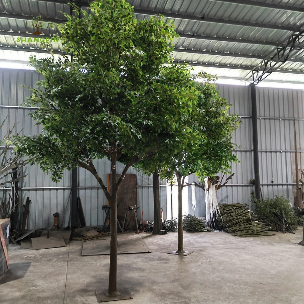 Большое искусственное зеленое баньяновое дерево