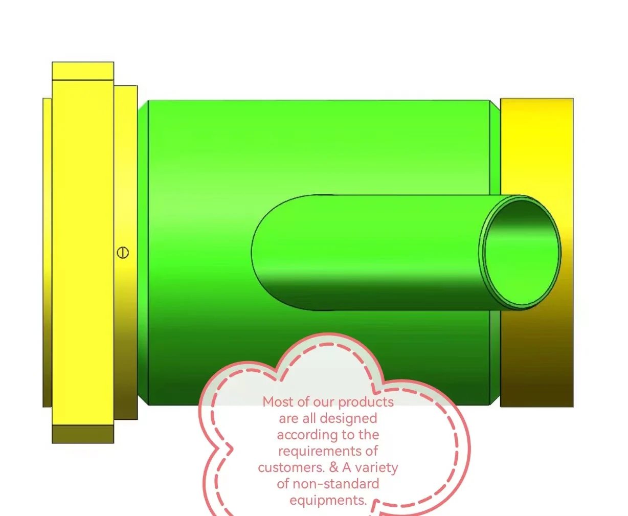 Environmental protection dust removal equipment Dusting drum Non-standard equipment manufacturing Water inlet end cap
