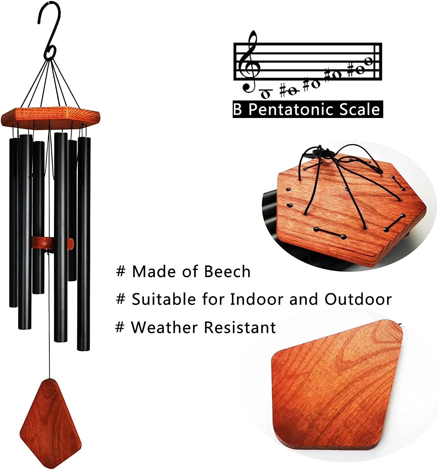 New Arrival Metal Wind Chimes Wholesale Outdoor Deep Tone Sympathy Wind Chimes Memorial