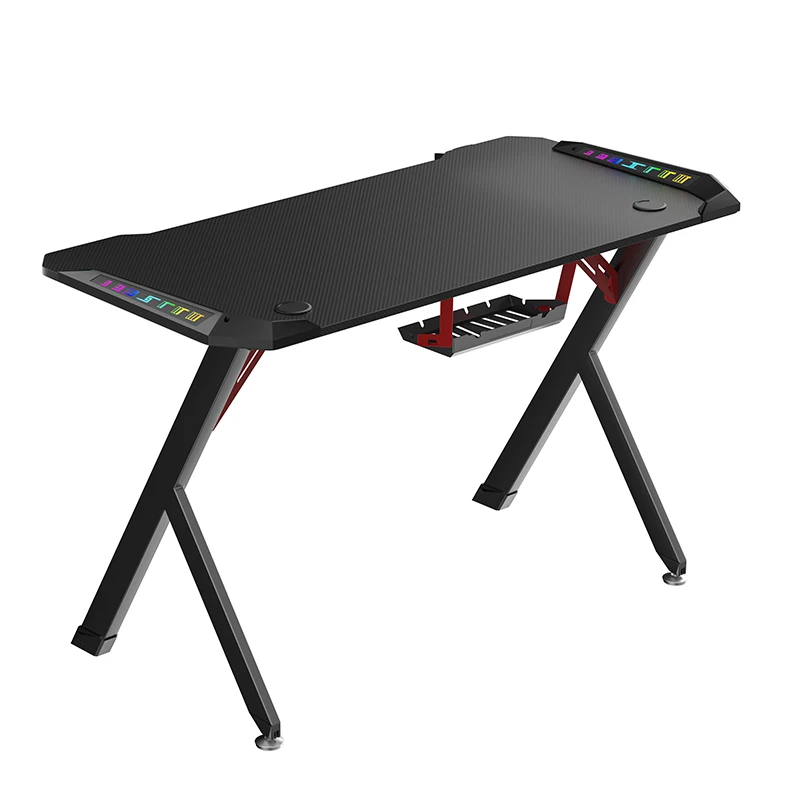 Новый дизайн игровой компьютерный стол QIANBEI компьютерная игровая мебель для дома Большой Угловой студийный