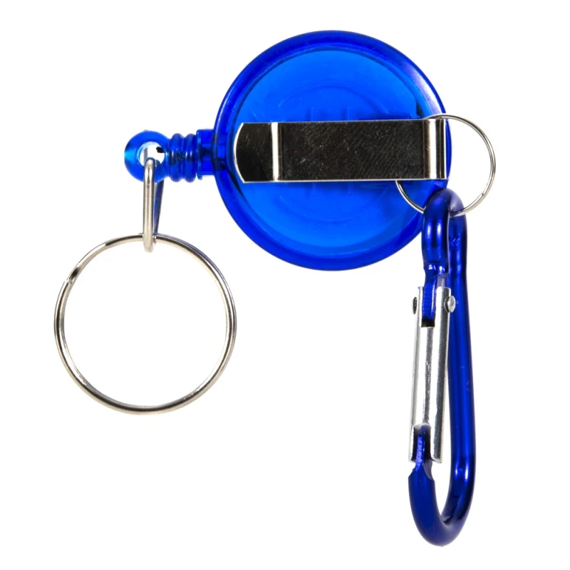 Retractor Keychain Portable Fly Fishing Retractable Reel Badge Holder Fly Fishing Carabiner Clip
