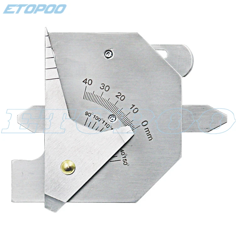 High quality Weld Inspection Ruler HJC40B Welding Gauge Weld Bead Height Seam Gap Ruler Gage