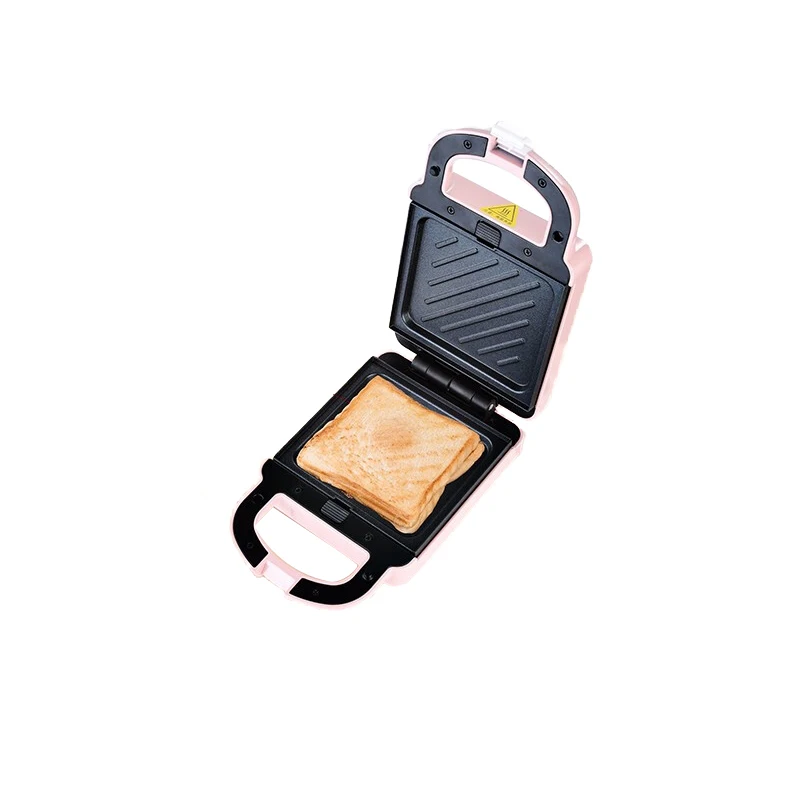 Pink color home appliance sandwich maker electric toaster machine