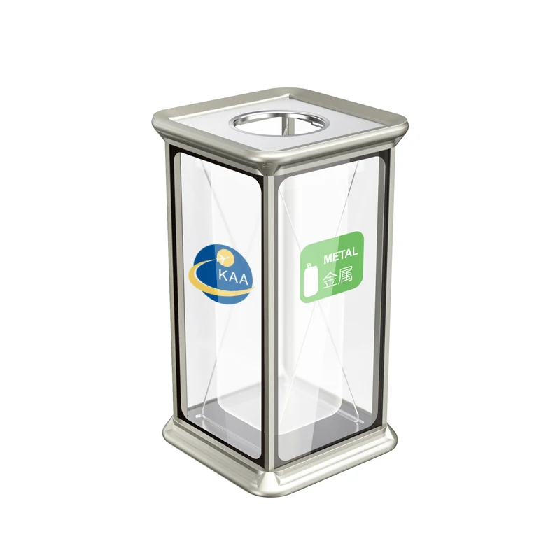 Rectangular Shape Free Standing Eco-friendly ECO Garbage Recycle Bins For Home
