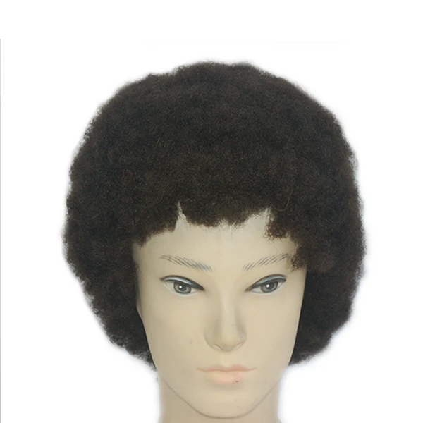 Парик для черных мужчин new times hair кудрявые человеческие волосы афро