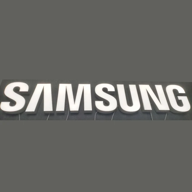 2022 custom led channel letter sign ABS shopfront sign for SAMSUNG mobile shop