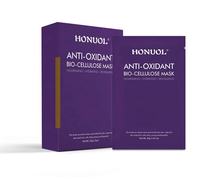 Китайский производитель OEM индивидуальная личная марка антиоксидантная биоцеллюлозная маска лица укрепляющая корейская маска для лица
