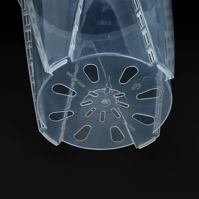 china factory cheap garden supplies orchid pot with holes 4 inches transparent plastic flower pot