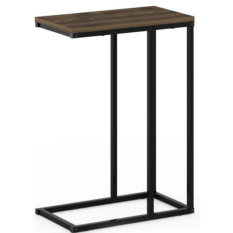 Portable Laptop C Shaped End Side Table