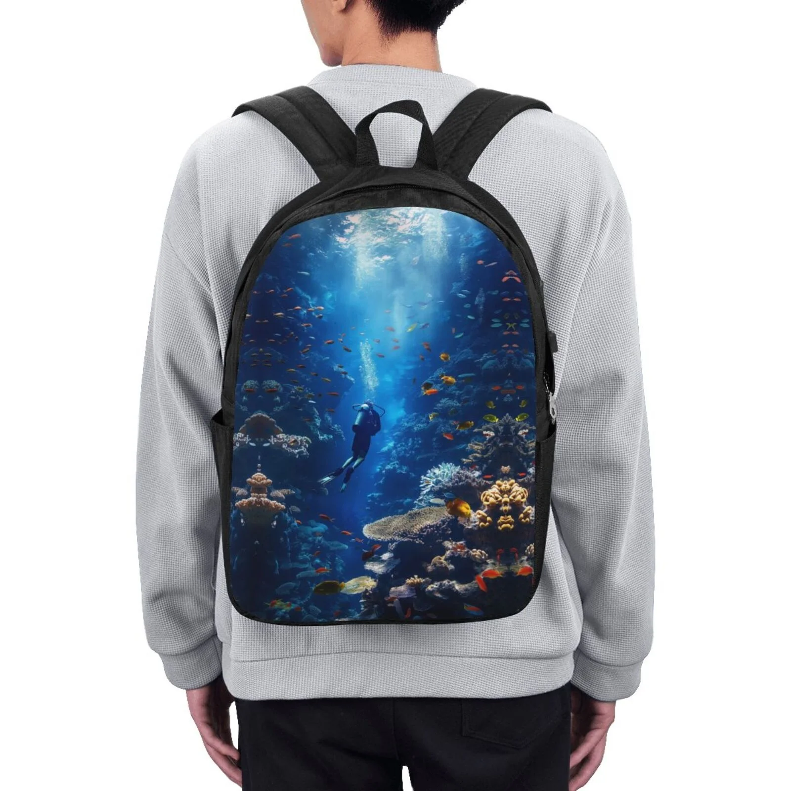 Customized Logo Multifunction Smart Backpack for Travelling Polyester Bagpack Laptop Travel Backpack with Usb Charging Port