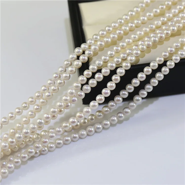 FEIRUN 5-6mm Round A+ Quality Cheap Price Pearls Natural Freshwater Beads