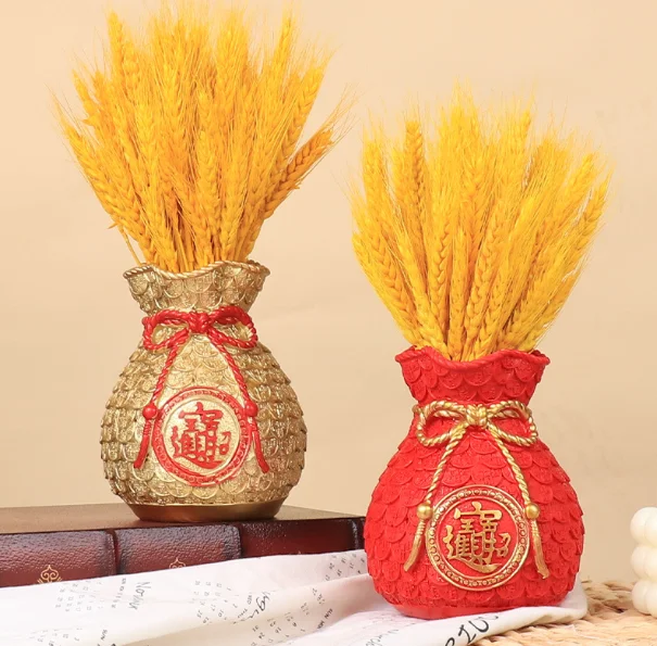 Home Flower Arrangement Lucky Blessing Bag 2023 Chinese New Year Decoration