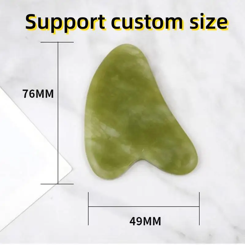 Hot OEM Guasha Stone Board Portable Skin Therapy Facial Massager Lift Body Slimming Accessories Heart Shape