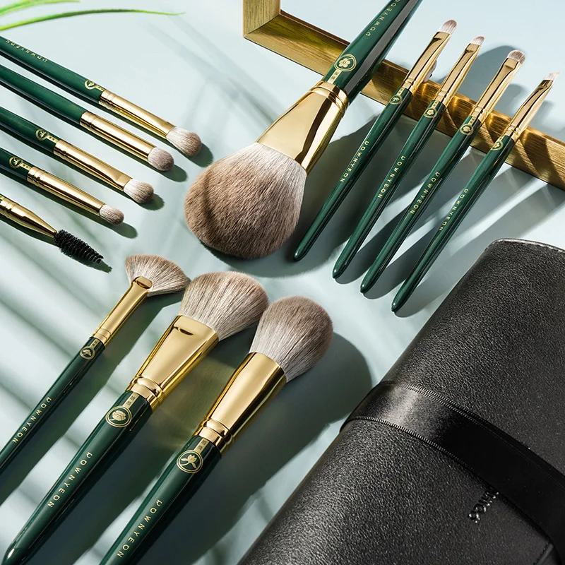 ROWNYEON Brush Make Set Luxury Makeup Brush Set Kit Wholesale Wood Handle Private Label Foundation Cosmetic Makeup Brushes