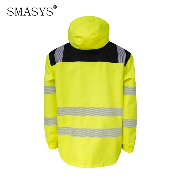 SMASYS Retail Windbreaker Outdoor High Visibility Safety Winter Workwear Jacket