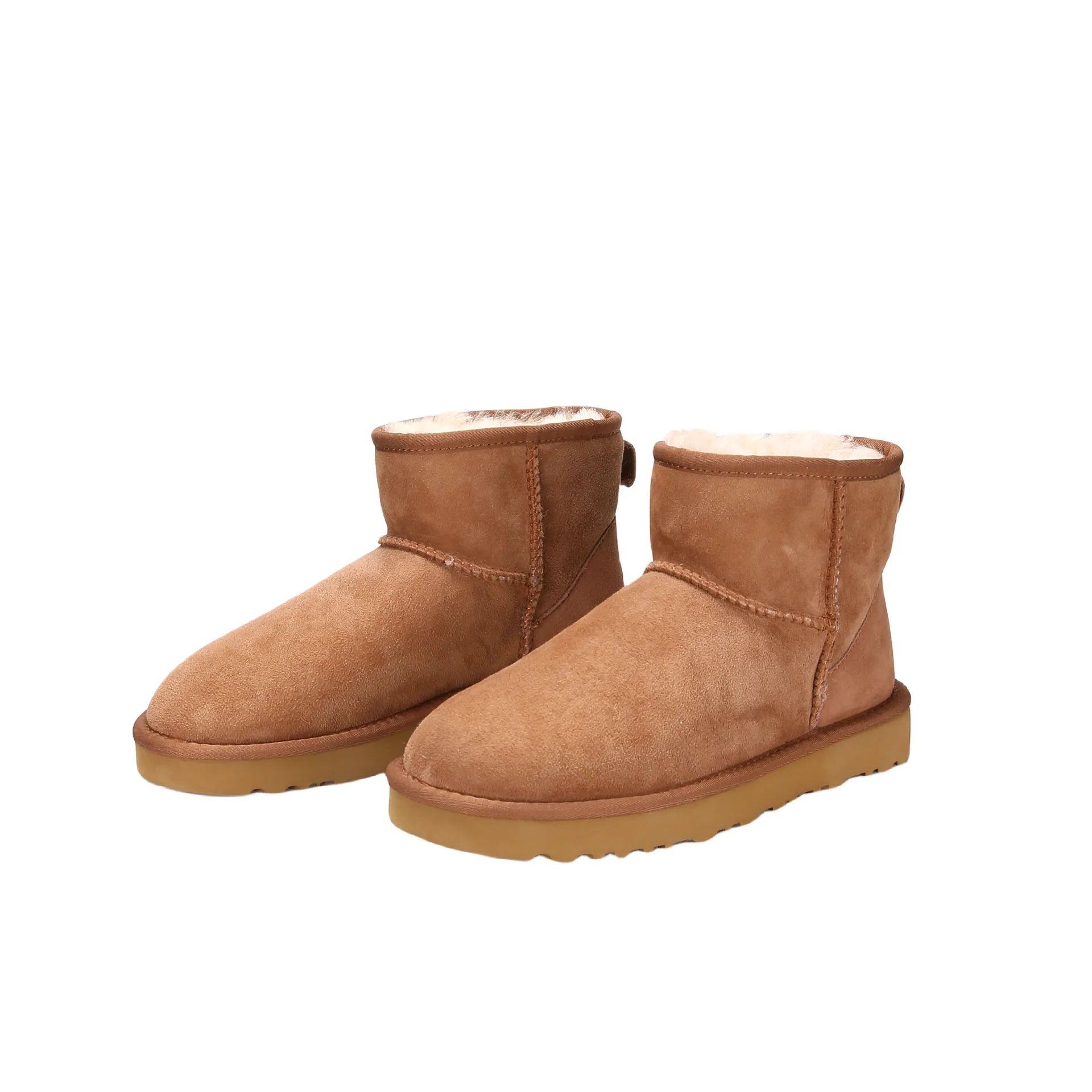 Platform Slippers Mini Boots for Women Fleece Lined Snow Boots Anti-Slip Snow Platform Slippers for Women Winter Outdoor