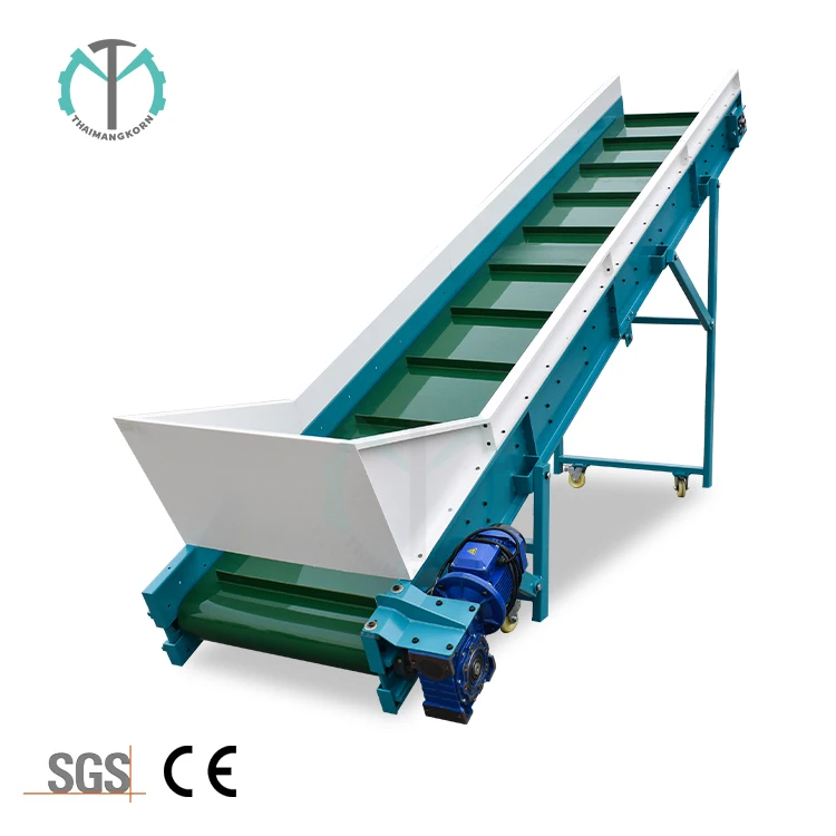 Pvc Belt Conveyor For Translate Crusher Machine Plastic