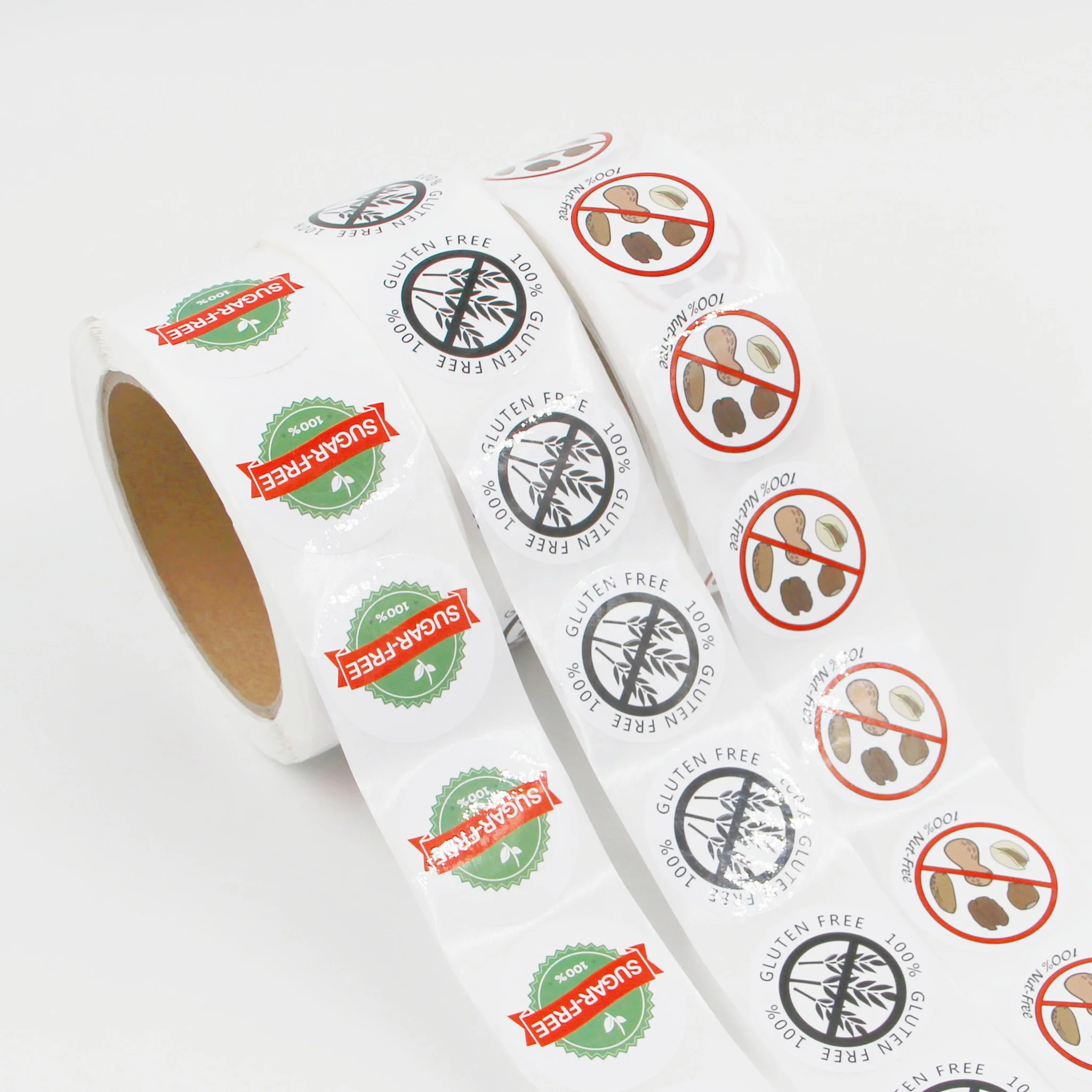 Customize Size 2 inch 3 inch Round Label Sticker Waterproof Stickers Gold Foil Stamping Logo Stickers Matt Packaging Labels