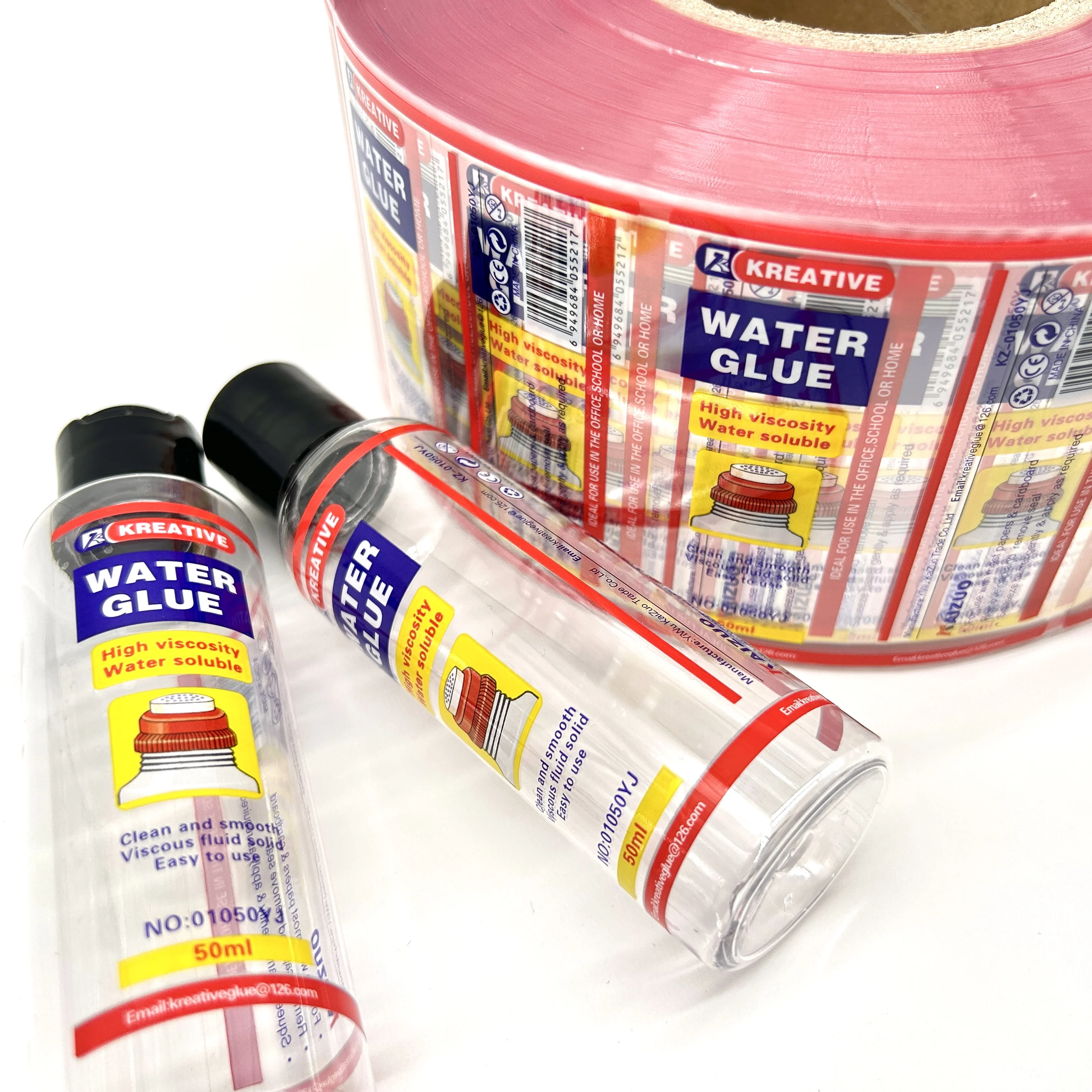 Custom Household Product Label Glue Bottle Adhesive Stickers Waterproof Roll Label