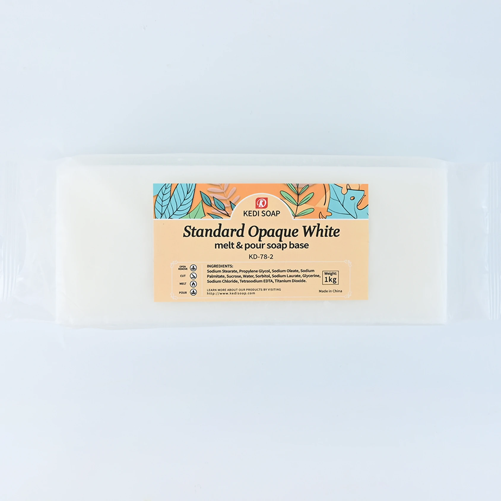 KD-78-2 1kg  opaque white soap base melt and pour soap base glycerin Soap Base