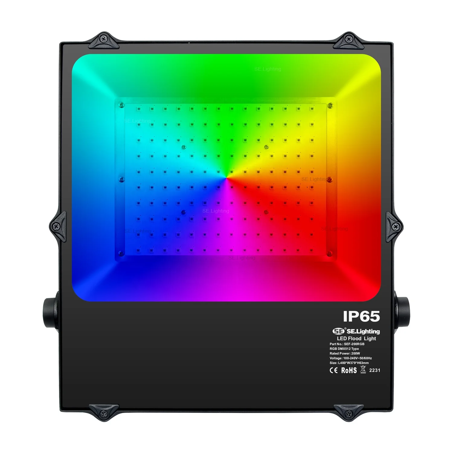 DMX512 Control CCT/RGB/RGBW/RGBCCT LED Flood Light 100W/150W/200W 5 Years Warranty