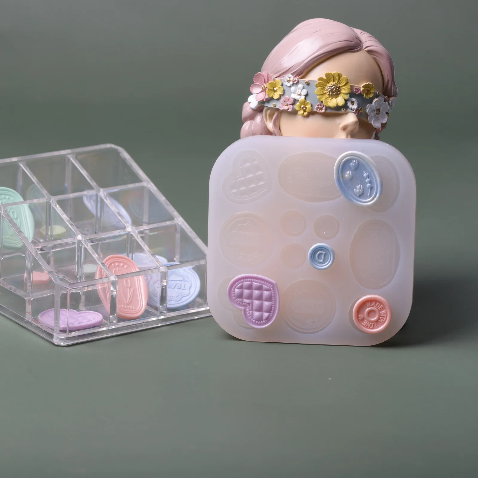 Silicone Candle Mold Epoxy Resin Soap Mould for Candle Making DIY Clay Plaster Handmade Craft Casting Mould Cake Decor