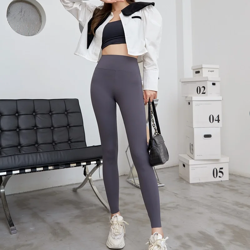 Ready To Ship Fashion Daily Wear Sharkskin Yoga Pants In Stock Women Sports Girl Gym Leggings