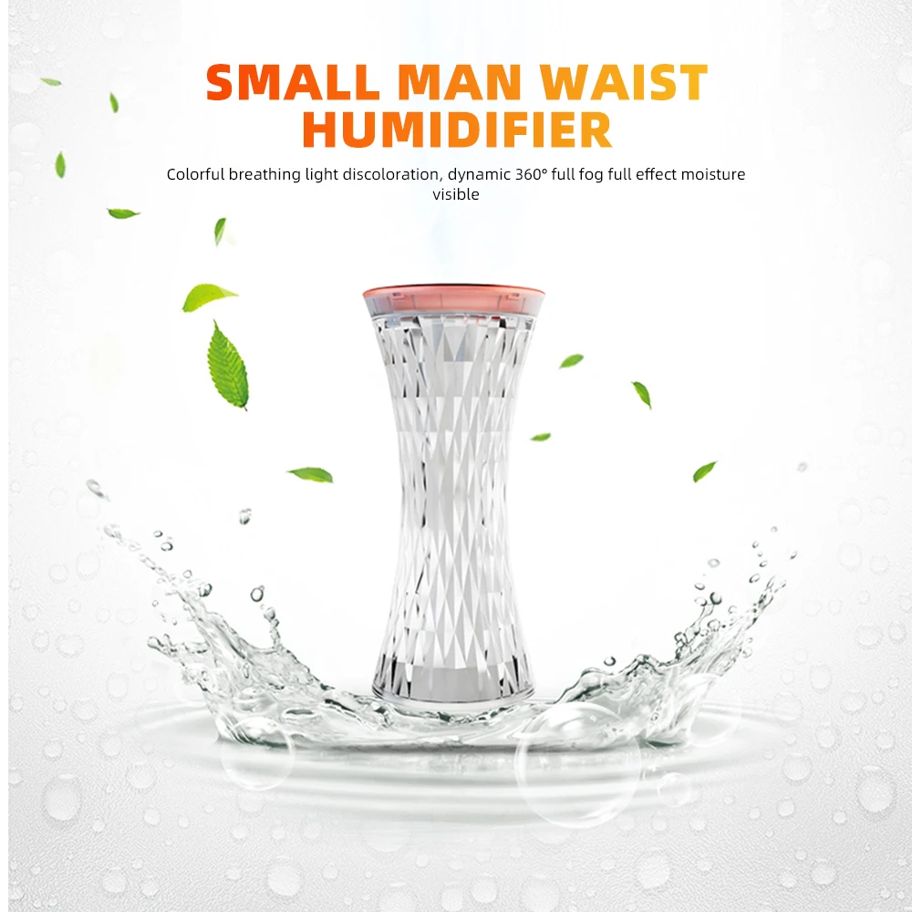 Wholesales 270ml Crystal Touch Control usb Colorful Night Light Led mini Table Lamp Cool Mist Bedroom Humidifier