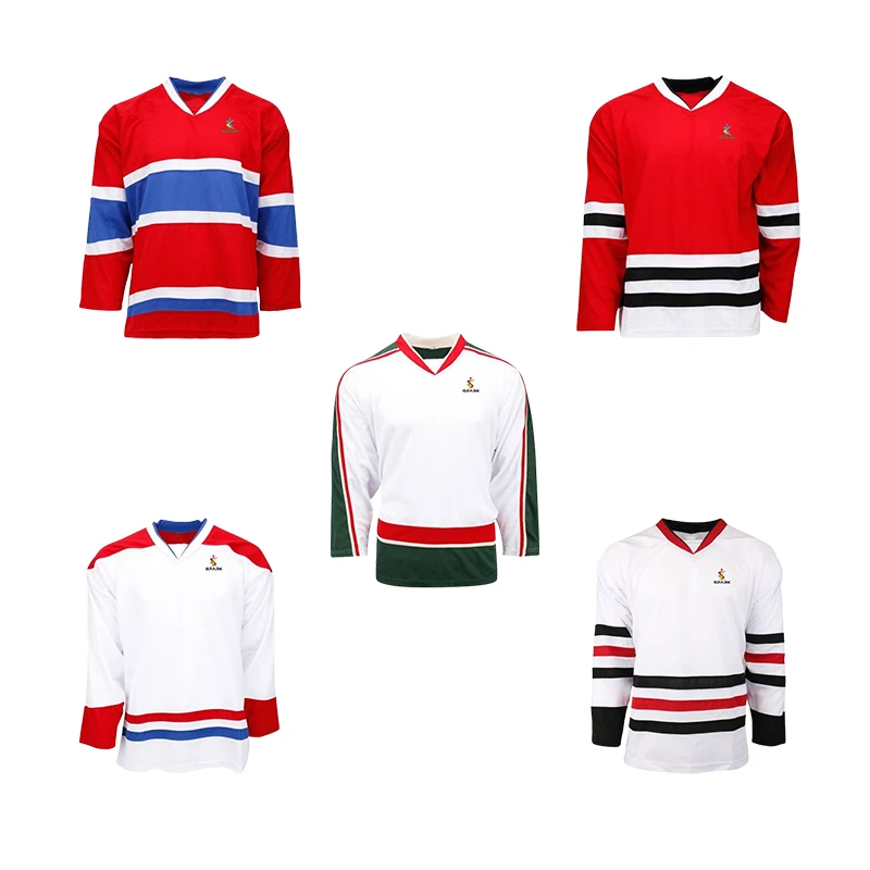 High Quality Breathable Custom Fashion Sublimated Ice Hockey Team Jerseys Goalie