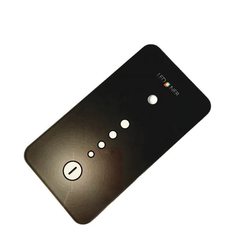 Glass factory customized Luxury black wall light wifi touch full tempered switch glass design  manufacturer