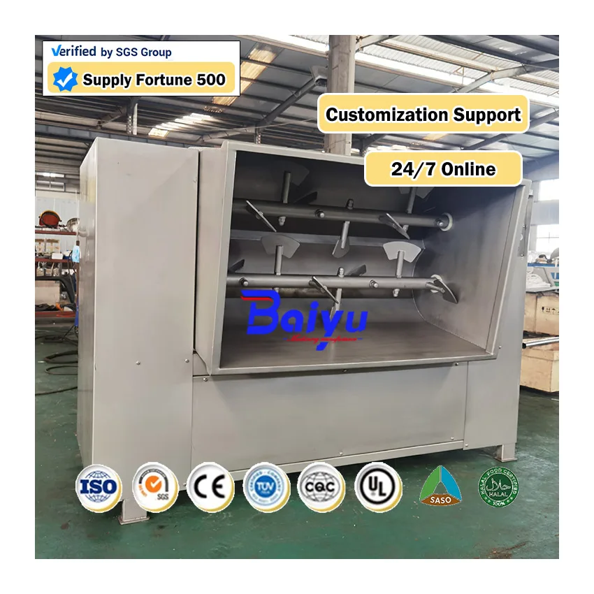 Industrial Burger Patty Sausage Stuffing Mincer Mixer Blender Machine Meat Paddle Mixer Mixing Machine