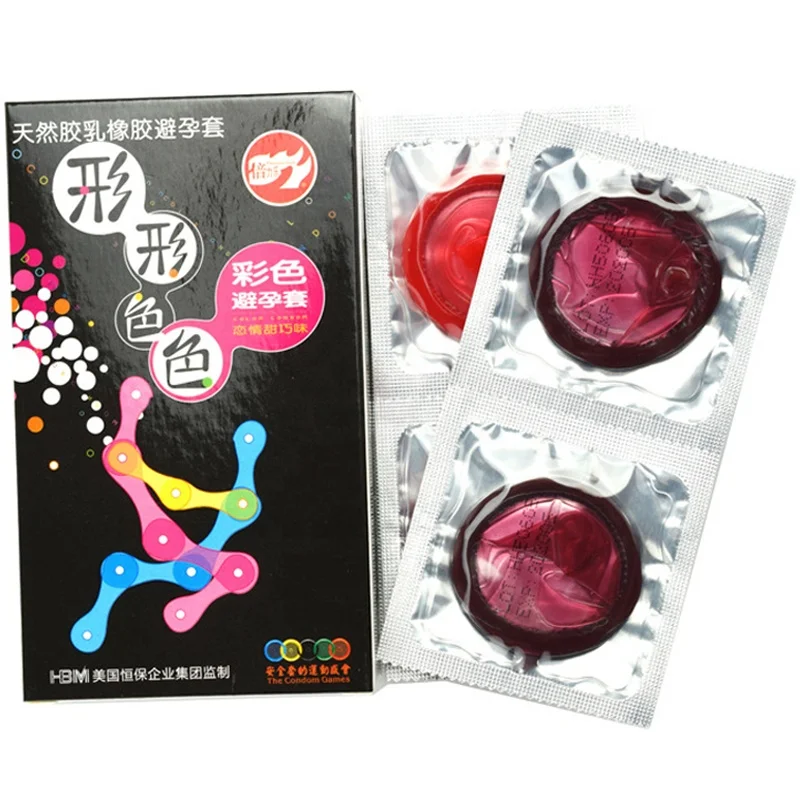Natural Latex Rubber Sex Life Colorful Condom Penis Condom for Men