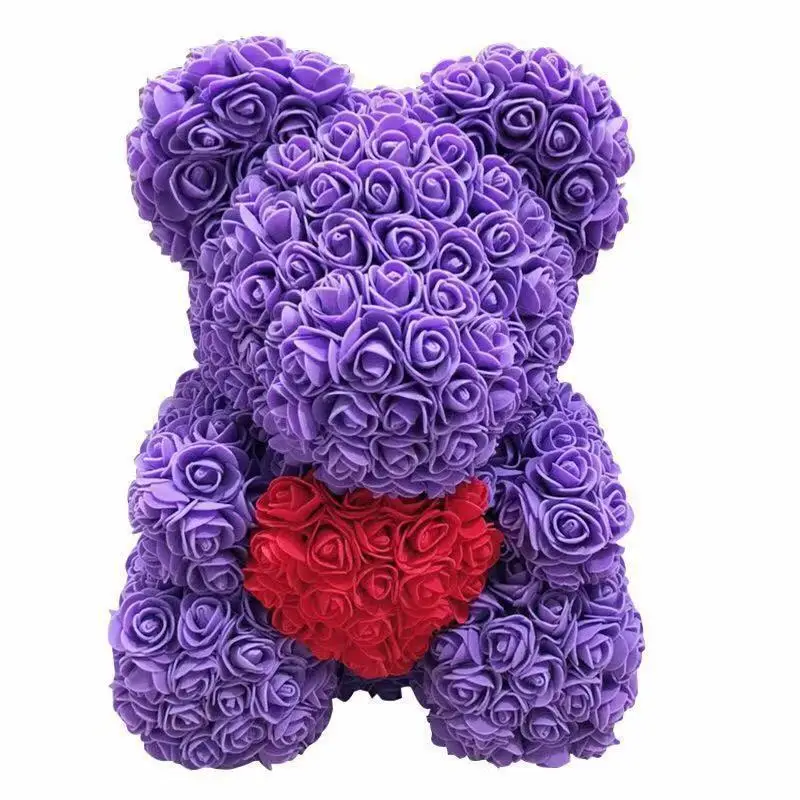 Styrofoam Oso Rose Flower Bear Valentine Big Teddy Bear Rose Bear Gift For Girlfriend