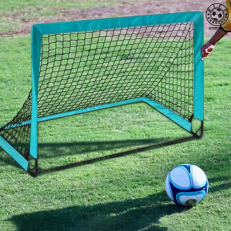 foldable hot sale soccer football goal with target tennis goal tube portable football goal net