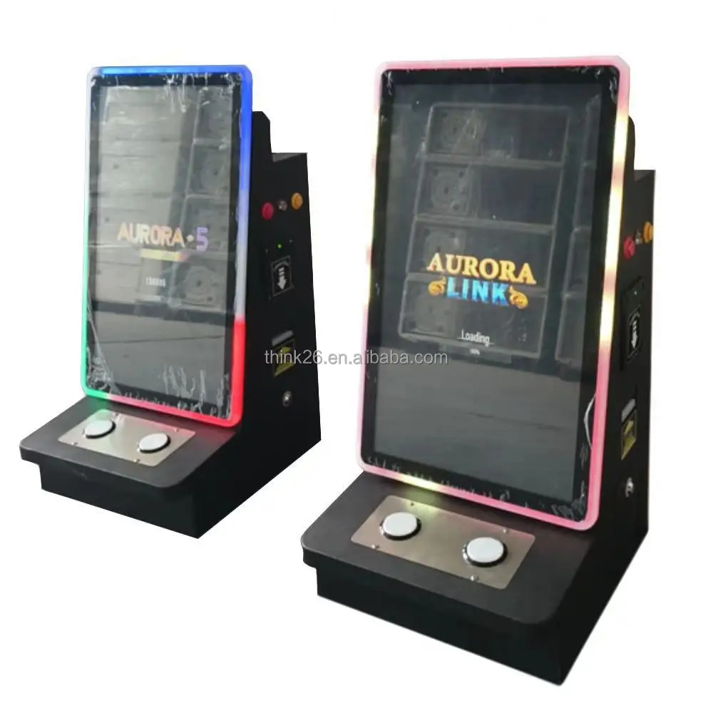 2024 Cheap Price Counter Top 19/22/24/27/32/43 Inch Vertical Curved Touch Game Cabinet For Skill Online Skill Games Software